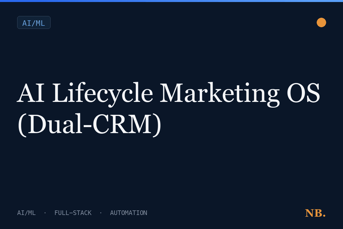 AI Lifecycle Marketing OS (Dual-CRM)